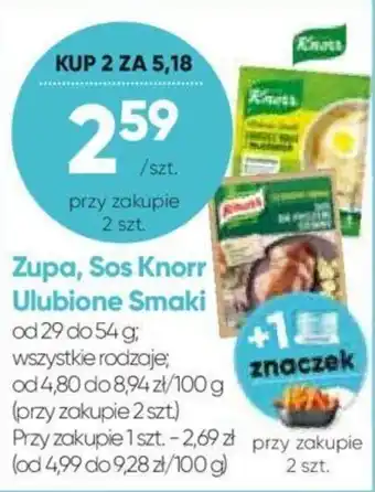 Stokrotka Knorr zipa sos ulubione smaki 29-54g oferta