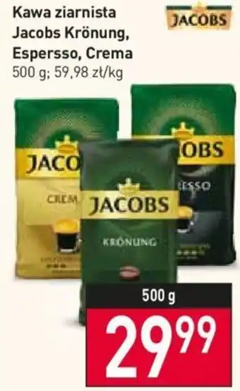 Stokrotka Jacobs kawa ziarnista kronung espresso crema 500g oferta