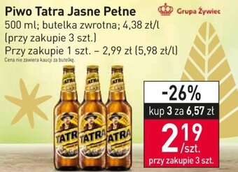 Stokrotka Grupa Żywiec piwo tatra jasne pełne 500ml oferta