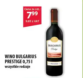 Eurocash Bulgarius wino prestigr 0,75l oferta