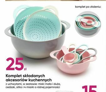 Komplet składanych akcesoriów kuchennych