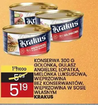 Wafelek Konserwa 300g Golonka, Gulasz angielski, Łopatka oferta