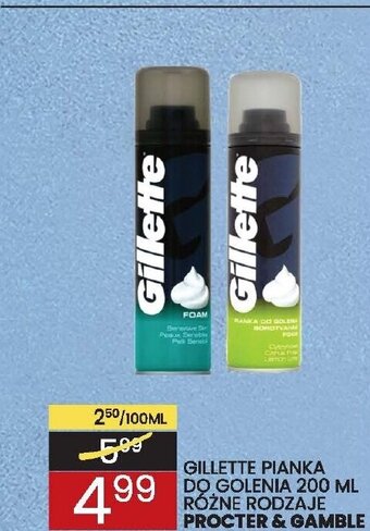 Wafelek Gillette pianka do golenia 200ml oferta
