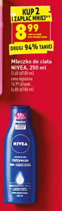 Biedronka Mleczko do ciała NIVEA 2x 250ml oferta