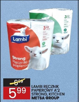Wafelek Lambi ręcznik papierowy 2 rolki oferta