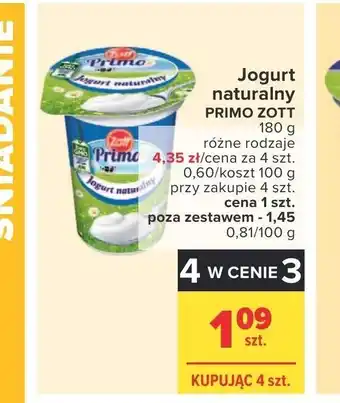 Carrefour Market Jogurt naturalny 180g oferta