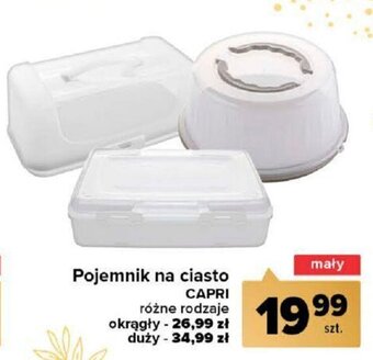 Carrefour Capri Pojemnik na ciasto mały oferta