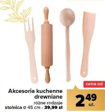 Carrefour Akcesoria kuchenne drewniane oferta