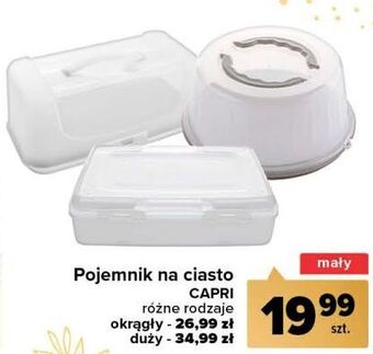 Carrefour Pojemnik na ciasto capri okrągły oferta