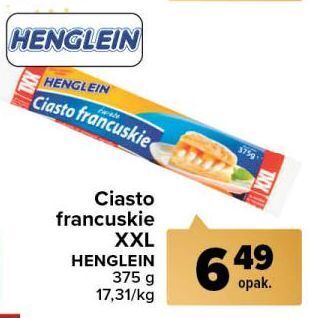 Carrefour Ciasto francuskie xxl henglein oferta