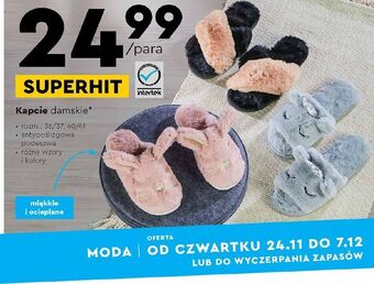 Biedronka Kapcie damskie 36-41 tom & rose oferta