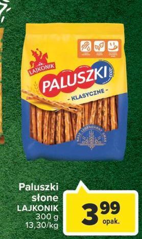 Carrefour Paluszki słone lajkonik oferta