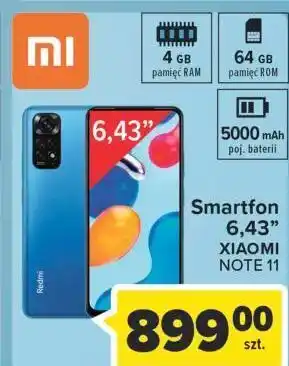 Carrefour Smartfon redmi note 11 xiaomi oferta