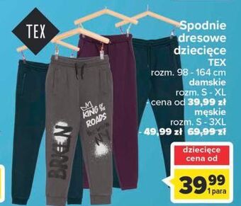 Carrefour Spodnie dresowe męskie m-3xl tex oferta