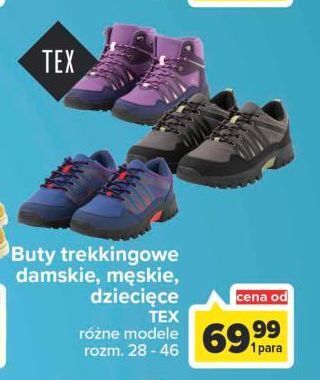 Carrefour Buty trekkingowe dziecięce 28-46 tex oferta