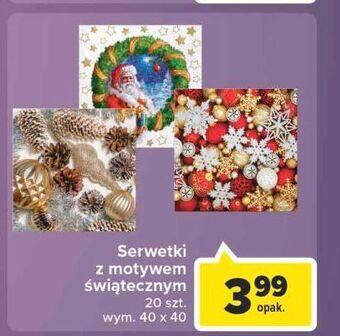 Carrefour Serwetki świąteczne oferta