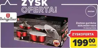 Carrefour Zestaw garnków metallic berlinger haus oferta