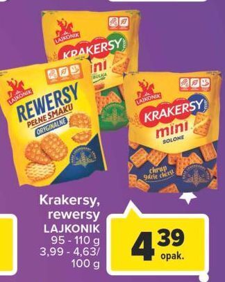 Carrefour Krakersy solone lajkonik mini oferta