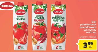 Carrefour Sok 100% pomidor pikantny fortuna oferta