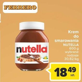 Carrefour Krem czekoladowo-orzechowy nutella oferta