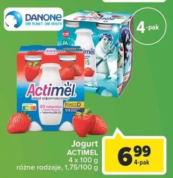 Carrefour Jogurt truskawka danone actimel oferta