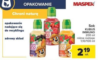 Carrefour Napój malika-dzika róża-acerola kubuś immuno odporność oferta