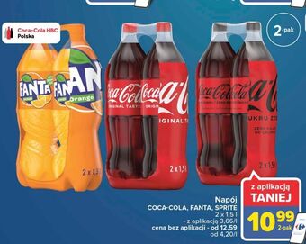 Carrefour Napój pomarańczowy fanta oferta