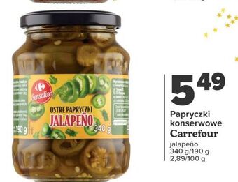 Carrefour Carrefour Papryczki konserwowe jalapeno 340g/190g oferta