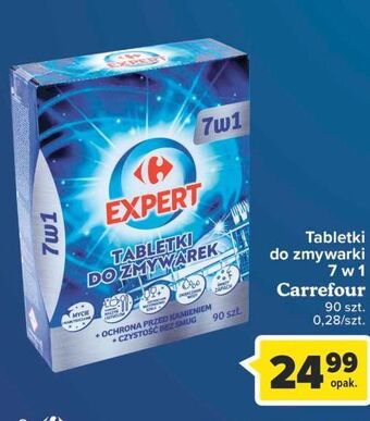 Carrefour Tabletki do zmywarek 7w1 carrefour expert oferta