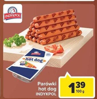 Carrefour Indykpol Parówki hot dog 100 g oferta
