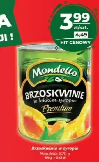Brzoskwinie w syropie Mondello 820g