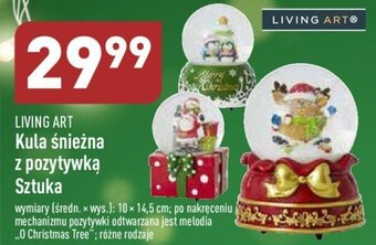 ALDI Living Art Kula śnieżna z pozytywką 1szt. 10x14,5cm różne rodzaje oferta