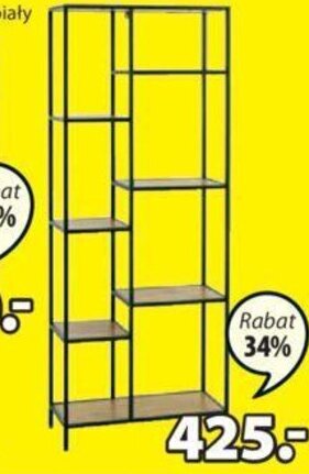 JYSK Regał Trappedal Okleina i Metal S70xW178xG30cm oferta