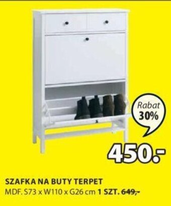 Szafka na buty Terpet MDF S73xW110xG26cm