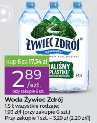 Stokrotka Żywiec Zdrój, woda, 1,5l, wszystkie rodzaje oferta