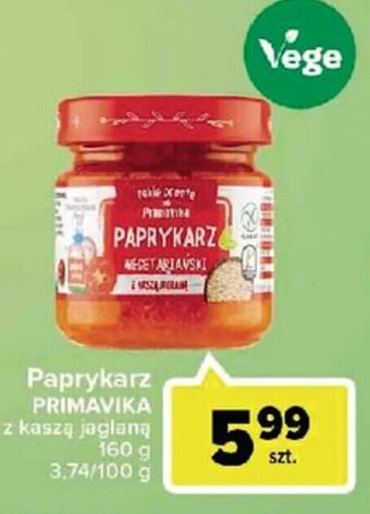 Carrefour Market Primavika, paprykarz z kaszą jaglaną, 160g oferta