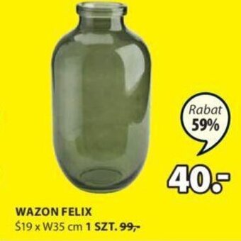 Wazon Felix Ś19xW35cm