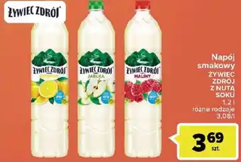 Carrefour Market Żywiec Zdrój Napój smakowy z nutą soku 1,2l różne rodzaje oferta