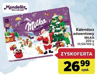 Carrefour Market Mondelez kalendarz adwentowy Milka 200g oferta
