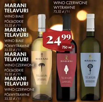 Al.Capone Marani Telavuri Wino czerwone Półsłodkie 750ml oferta