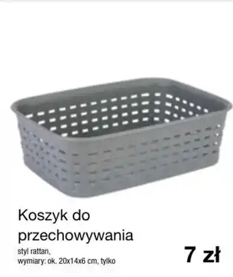 KiK Koszyk do przechowywania styl rattan wymiary ok 20x14x6 cm oferta