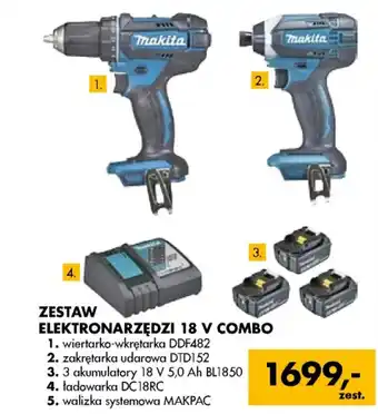 PSB Mrówka Makita zestaw elekronarzędzi 18v combo oferta