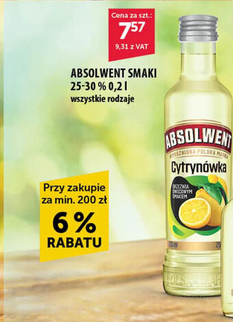 Eurocash Absolwent smaki 25-30% 0,2l oferta