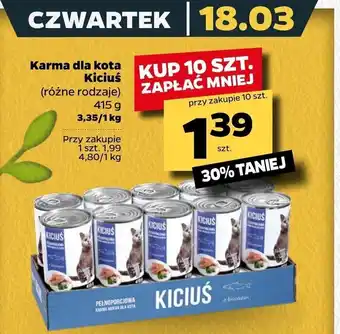 Netto Karma dla kota Kiciuś 10x 415g oferta