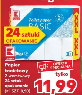 Kaufland Papier toaletowy 2-warstwowy 24 sztuki oferta