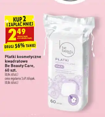Biedronka Płatki kosmetyczne kwadratowe Be Beauty Care 2x 60 sztuk oferta