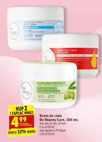 Biedronka Krem do ciała Be Beauty Care 2x 300ml oferta