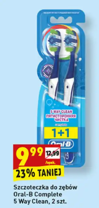 Biedronka Szczoteczka do zębów Oral-B Complete 5 Way Clean 2 sztuki oferta
