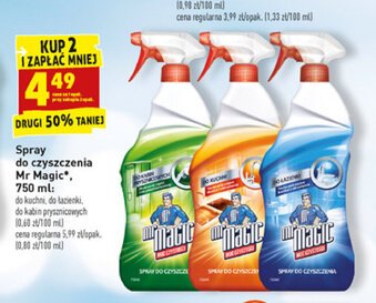 Biedronka Spray do czyszczenia Mr Magic 2x 750ml oferta