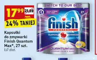 Biedronka Kapsułki do zmywarki Finish Quantum Max 27 sztuk oferta